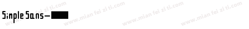 Simple Sans字体转换
